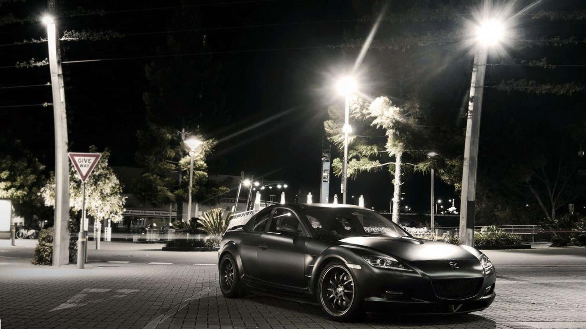 1920x1080 Download Sleek Mazda RX 8 Sports Car On The Open Road Wallpaper