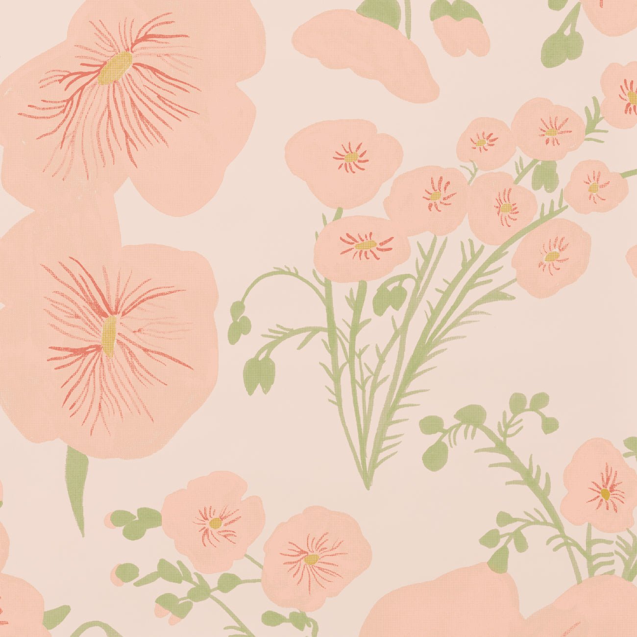 1300x1300 Flax Flower. Makelike Design Wallpaper