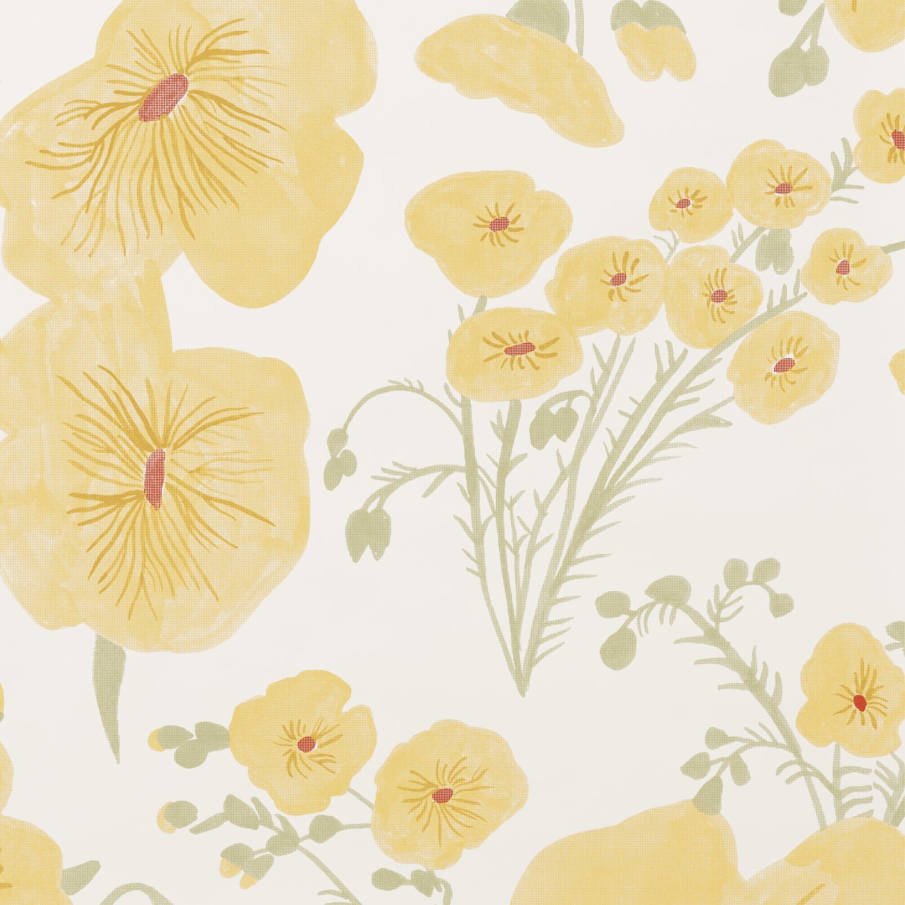 1300x1300 Flax Flower. Makelike Design Wallpaper
