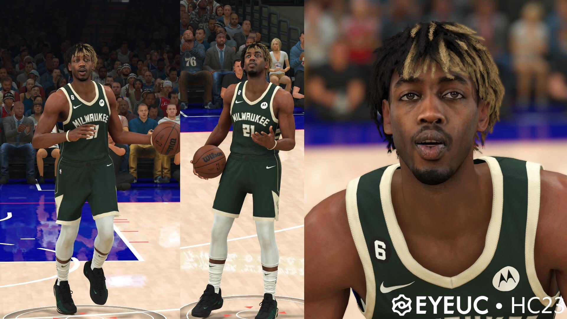 1920x1080 NBA 2K23 Zaire Wade Cyberface & Hair update V3