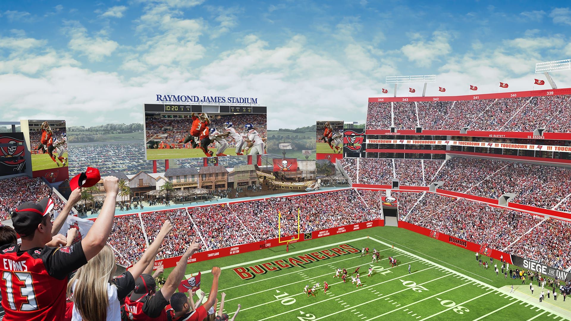 1920x1080 Tampa Bay Bucs Release New Hi Tech Raymond James Stadium Experience