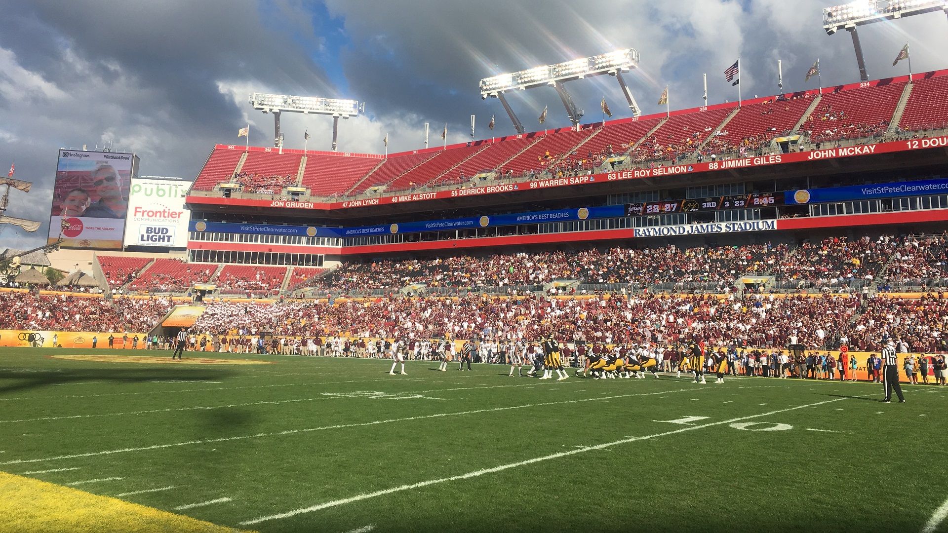 1920x1080 Hawkeyes win New Year's Day Outback Bowl at Raymond James
