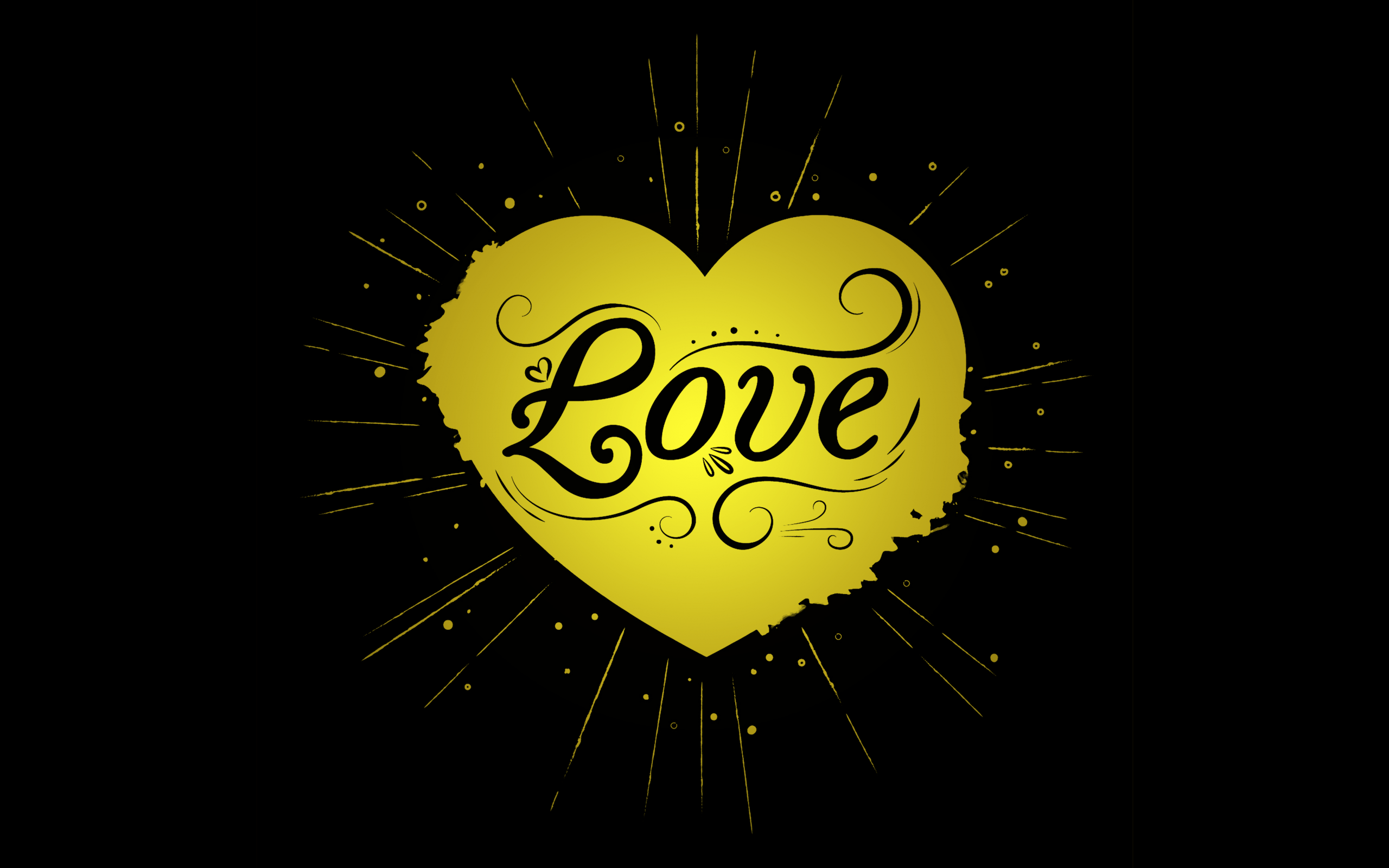 Yellow Heart Wallpapers Top Free Yellow Heart Backgrounds WallpaperAccess
