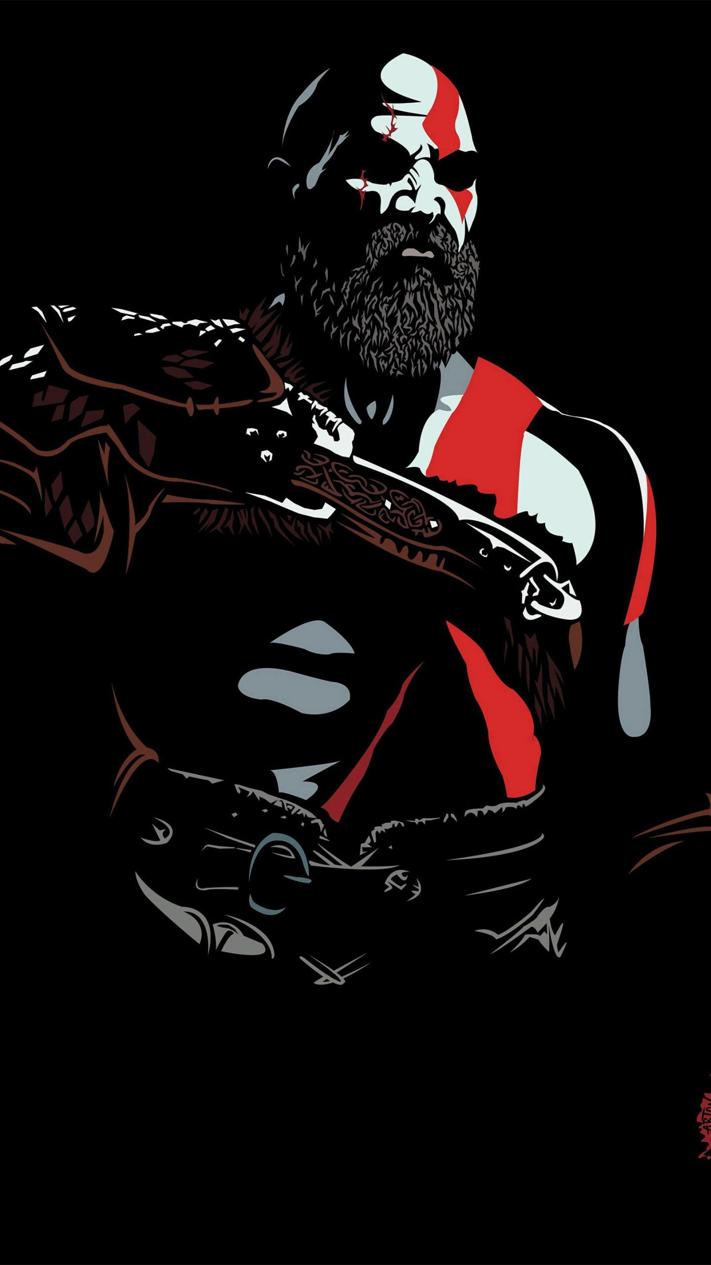 1440x2560 God of War Wallpaper