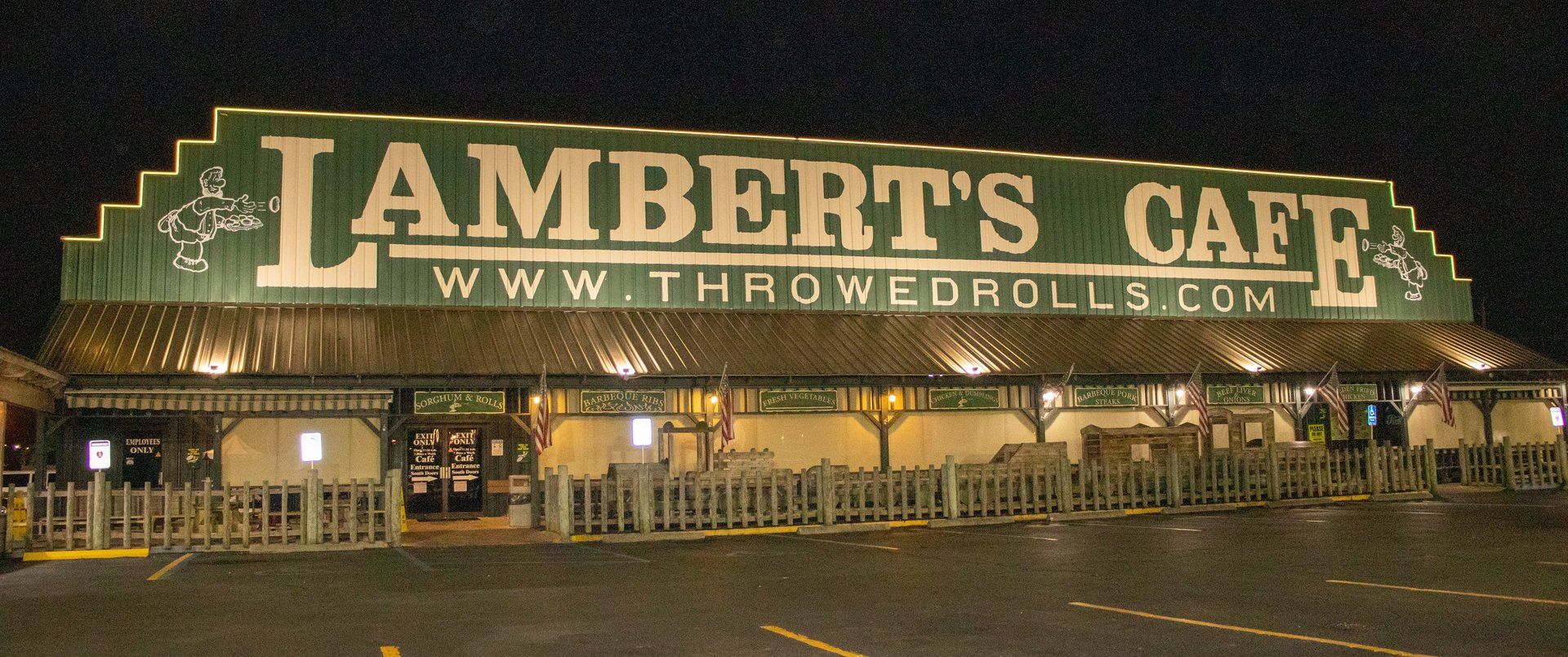 1920x805 Lambert's Café in Foley, Alabama of Throwed Rolls. Lambert's Cafe Sikeston, J.T. Lambert's RV Park