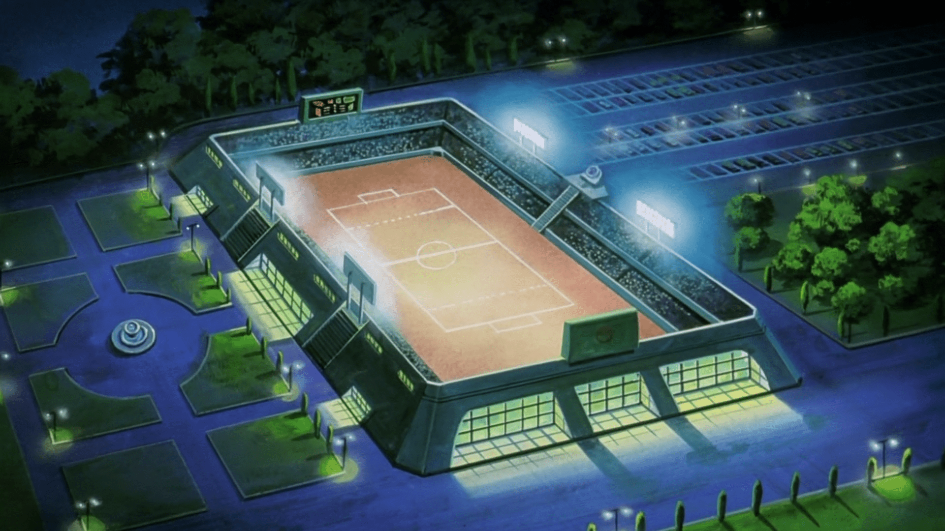 1920x1080 HD Anime Pokémon Stadium Night View Wallpaperx1080