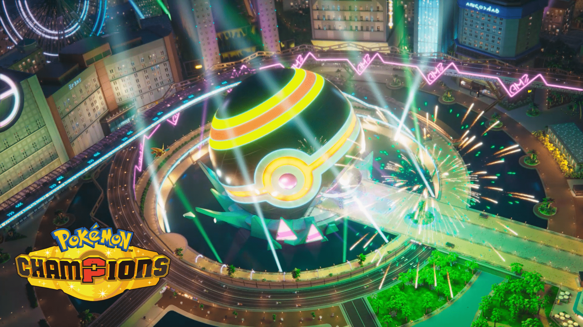 1920x1080 Pokémon Champions: Neon Arena HD Wallpaperx1080