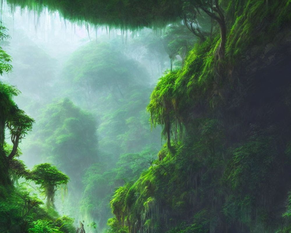 1000x800 AI Generated Jungle Photo and Artwork. Deep Dream Generator