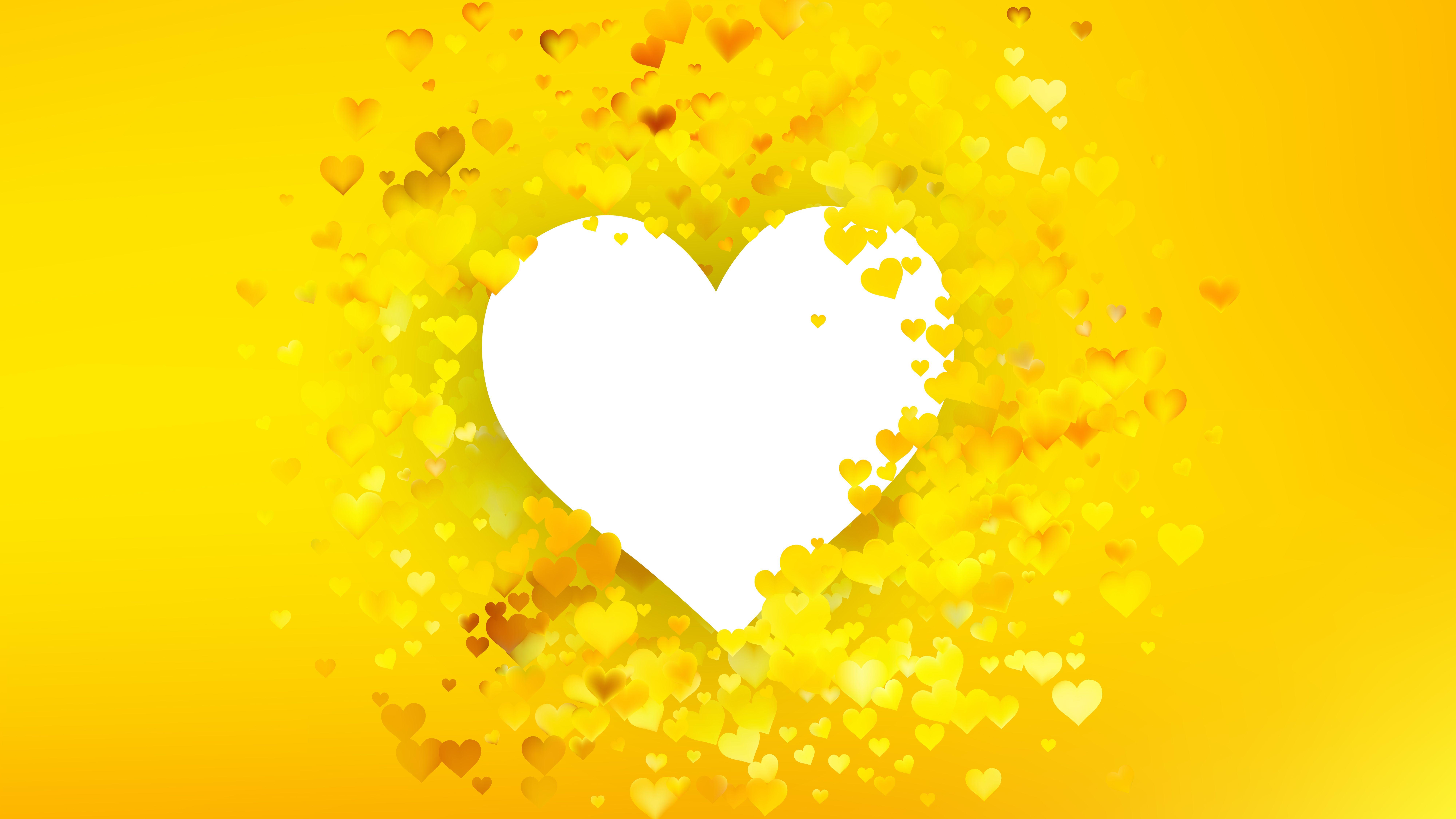 Yellow Heart Wallpapers Top Free Yellow Heart Backgrounds