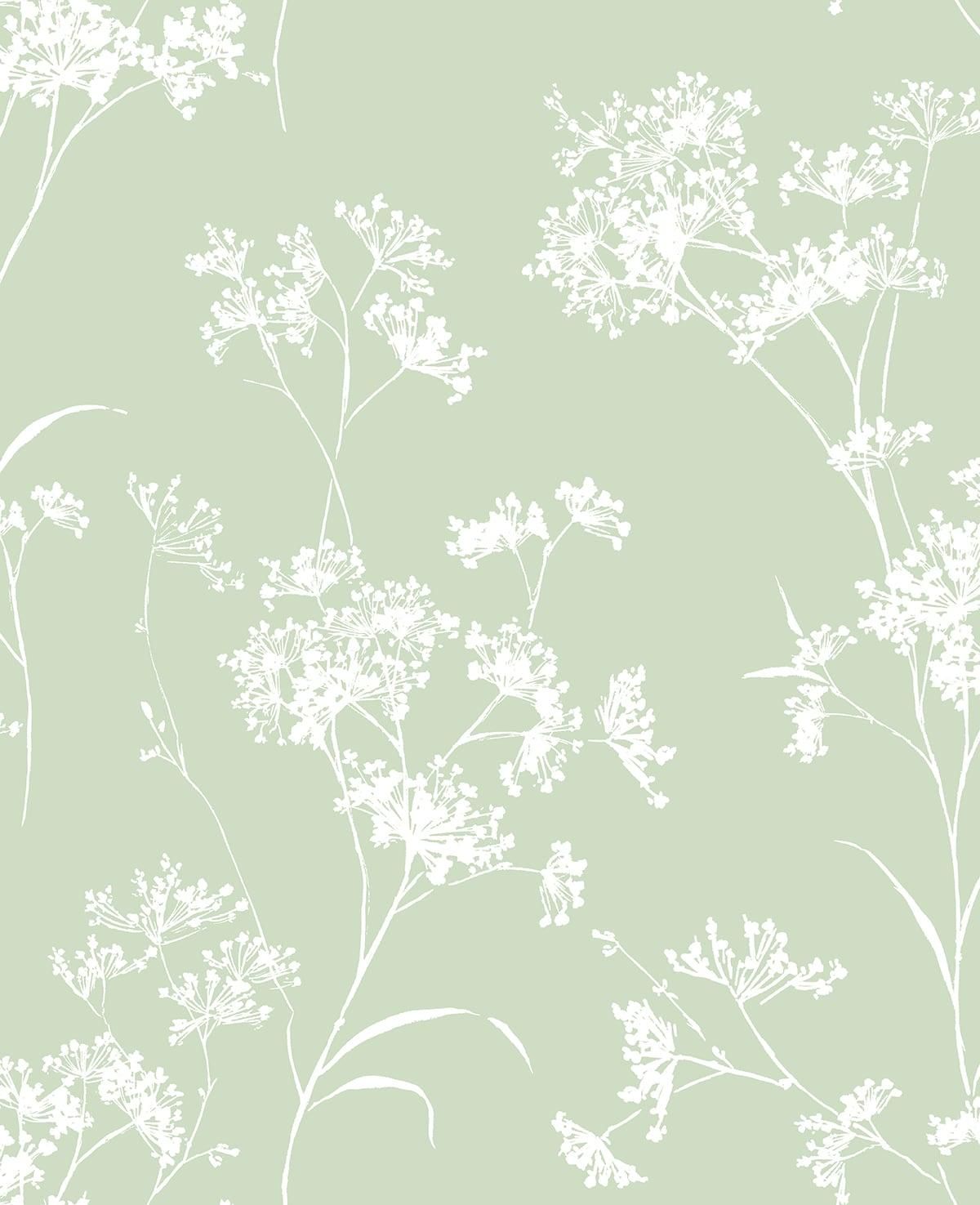 1200x1475 Seabrook Floral Mist Seacrest Green Wallpaper