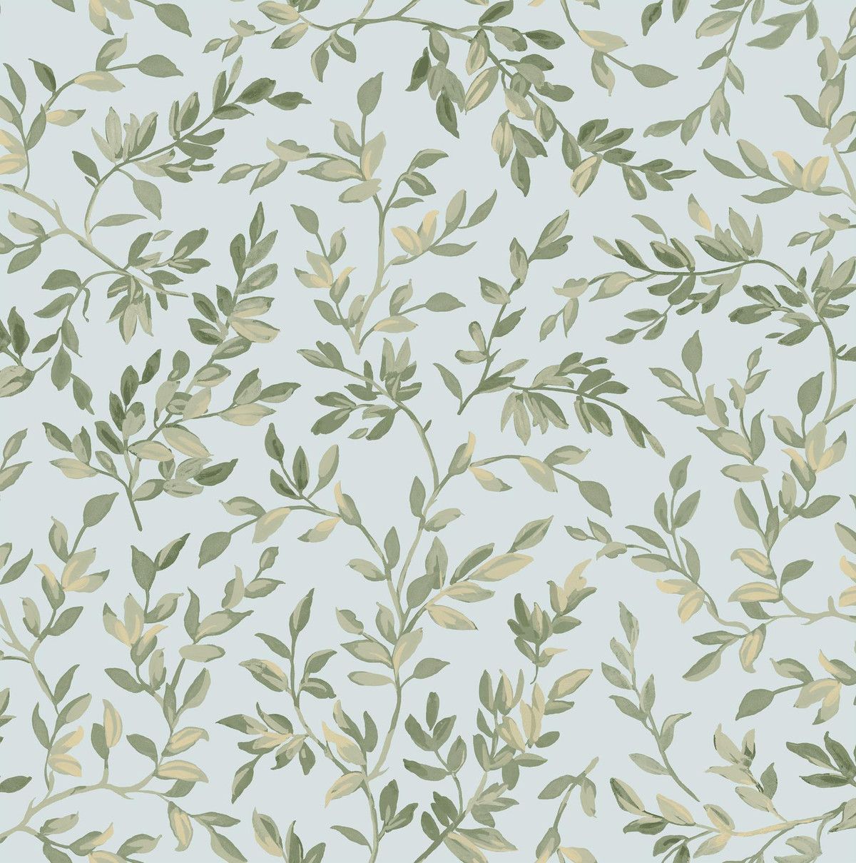1200x1209 Archivist's Leaf Sage Wallpaper. Green. Graham & Brown