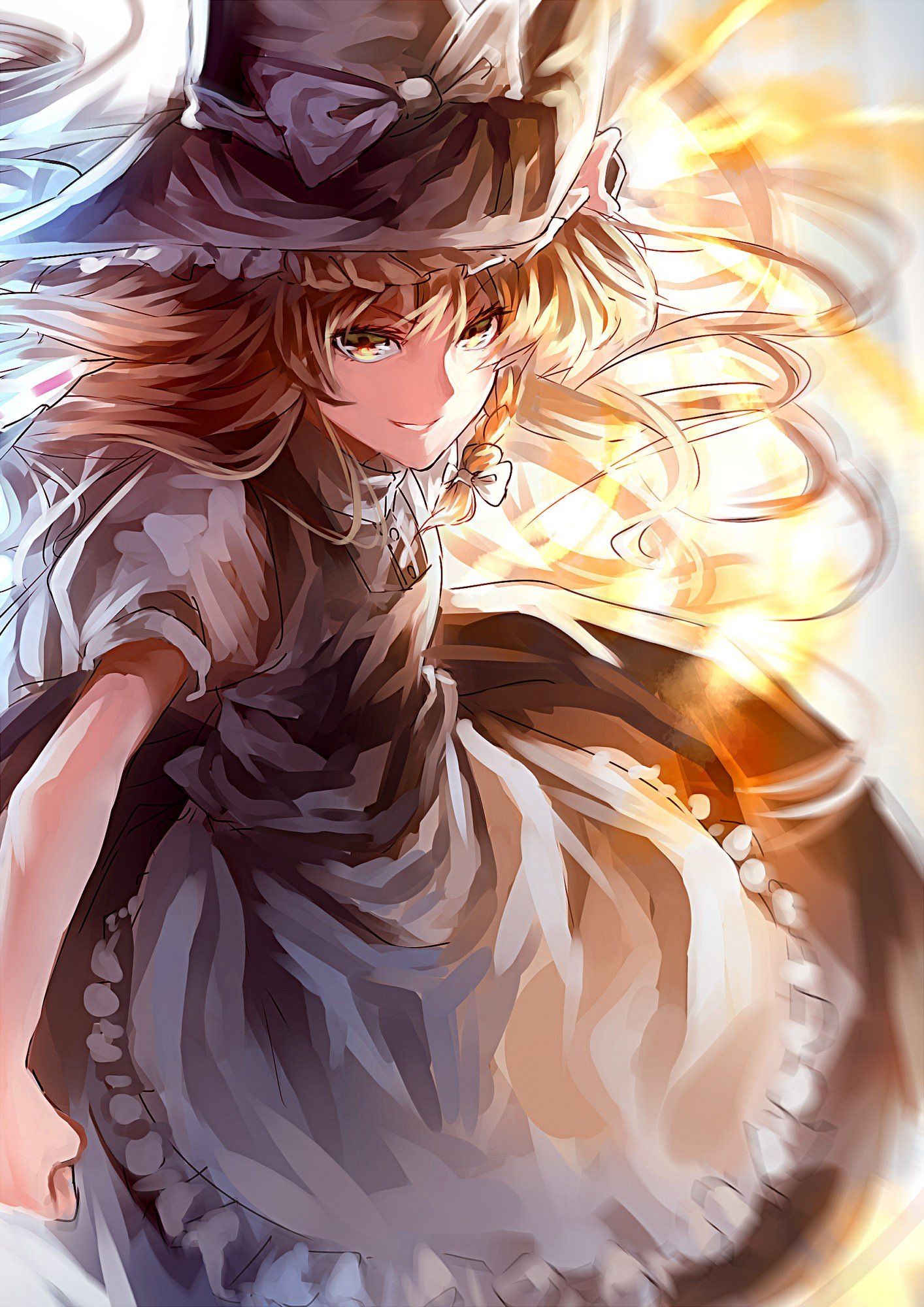 1414x2000 Touhou, Kirisame Marisa Wallpaper HD / Desktop and Mobile Background