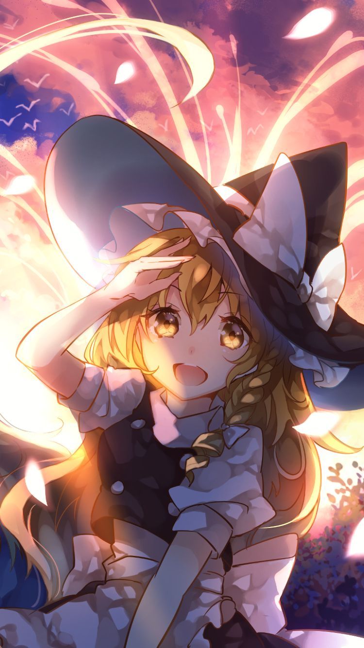 750x1334 Phone wallpaper: Touhou, Anime, Marisa Kirisame 1402118