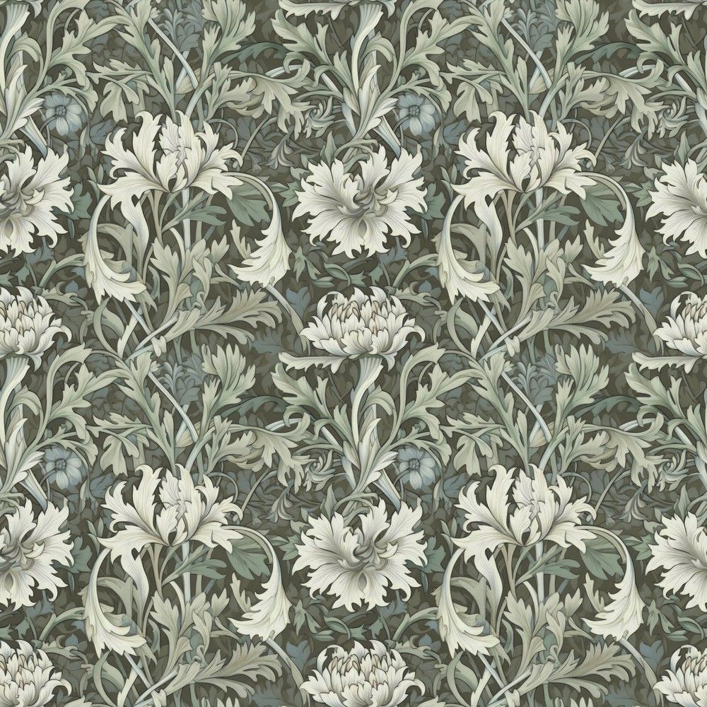 1000x1000 Salvia Dark Green Miniature 11 From Wallpassion. Wallpassion.co.uk
