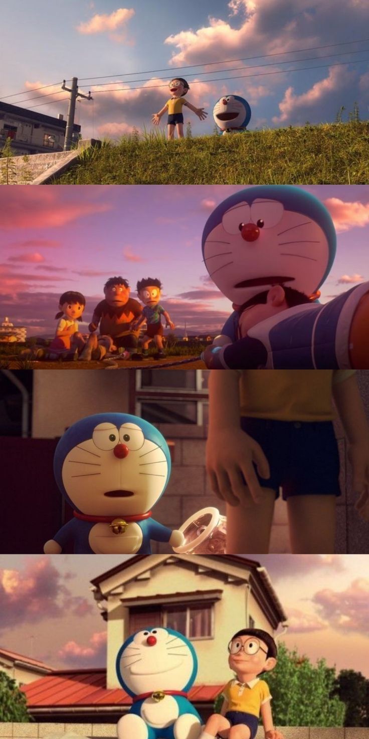 736x1472 Doraemon Stand By Me Wallpaper collage