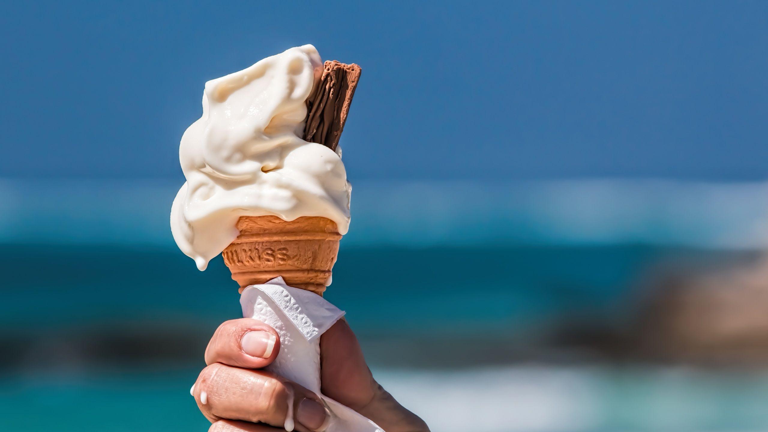 2560x1440 Ice Cream Cone Scoop 1440P Resolution HD 4k Wallpaper