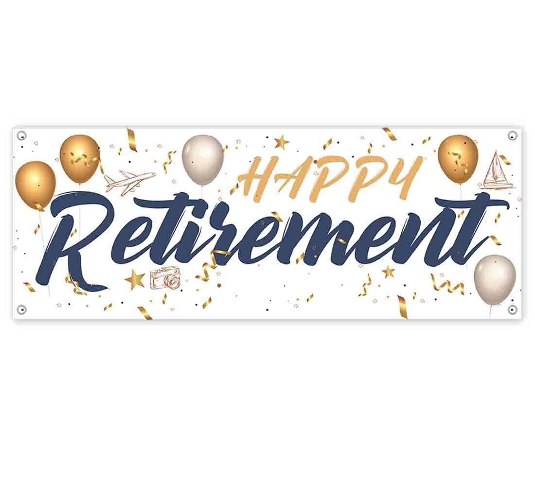 1100x1027 Happy Retirement (Clearance Inventory) Banner