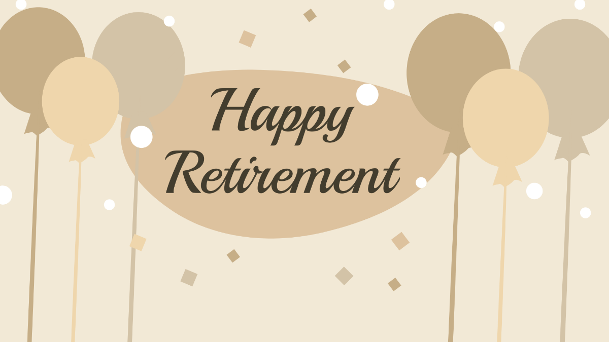 1200x675 Free Retirement Zoom Background Template to Edit Online