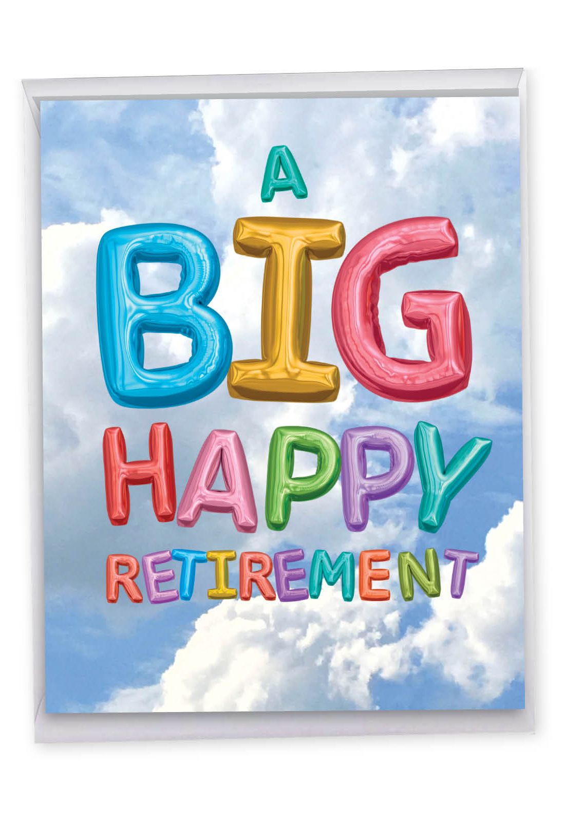 1100x1600 Inflated Messages, Jumbo Retirement Greeting Card
