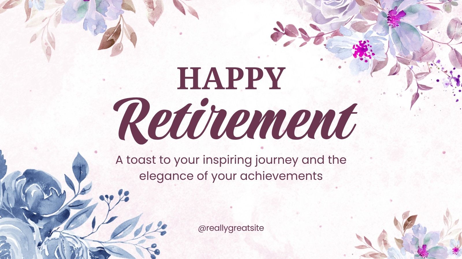 1600x900 Free and customizable retirement templates