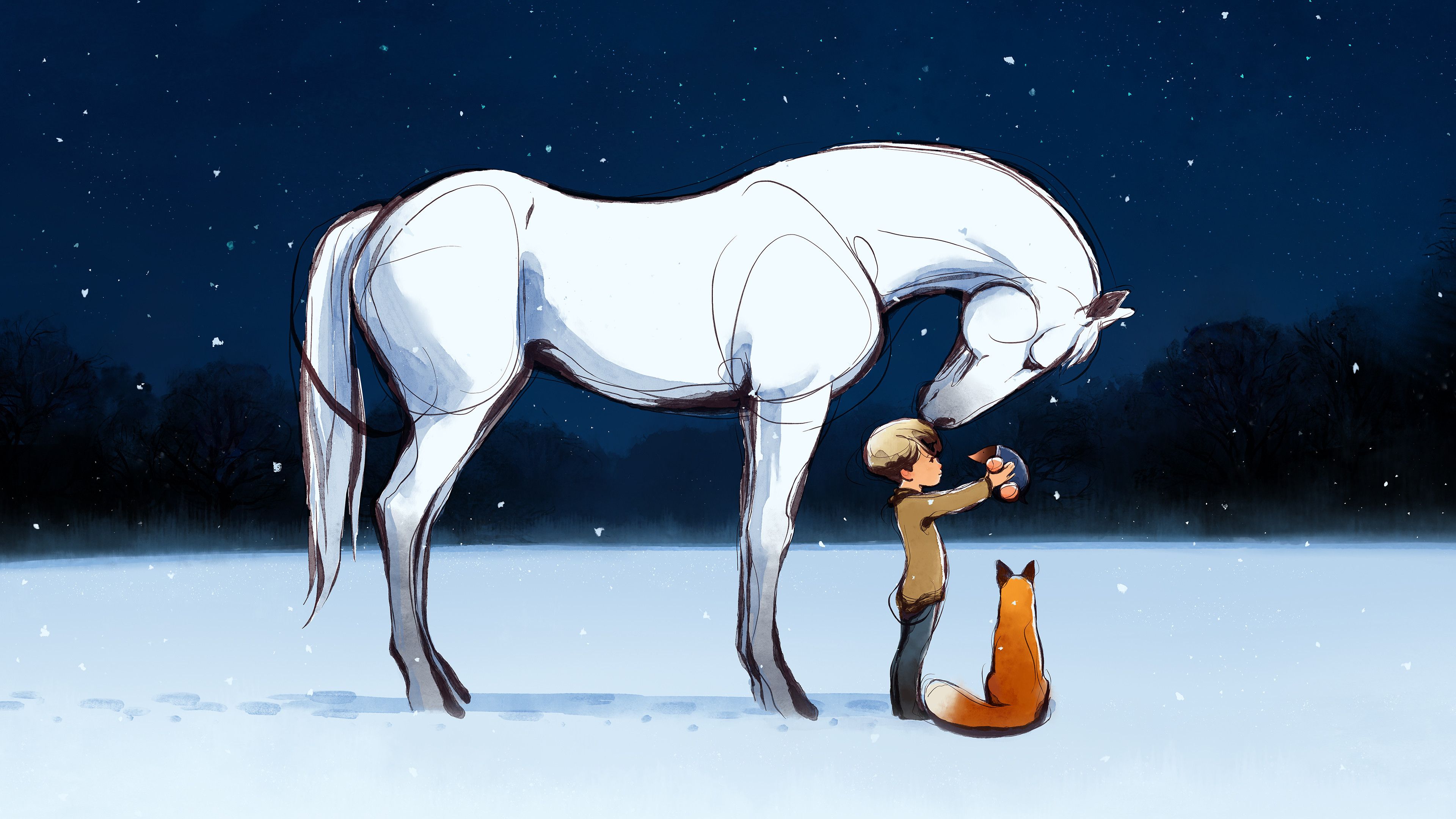 3840x2160 Mike McCain Art Boy, the Mole, the Fox and the Horse (2022)