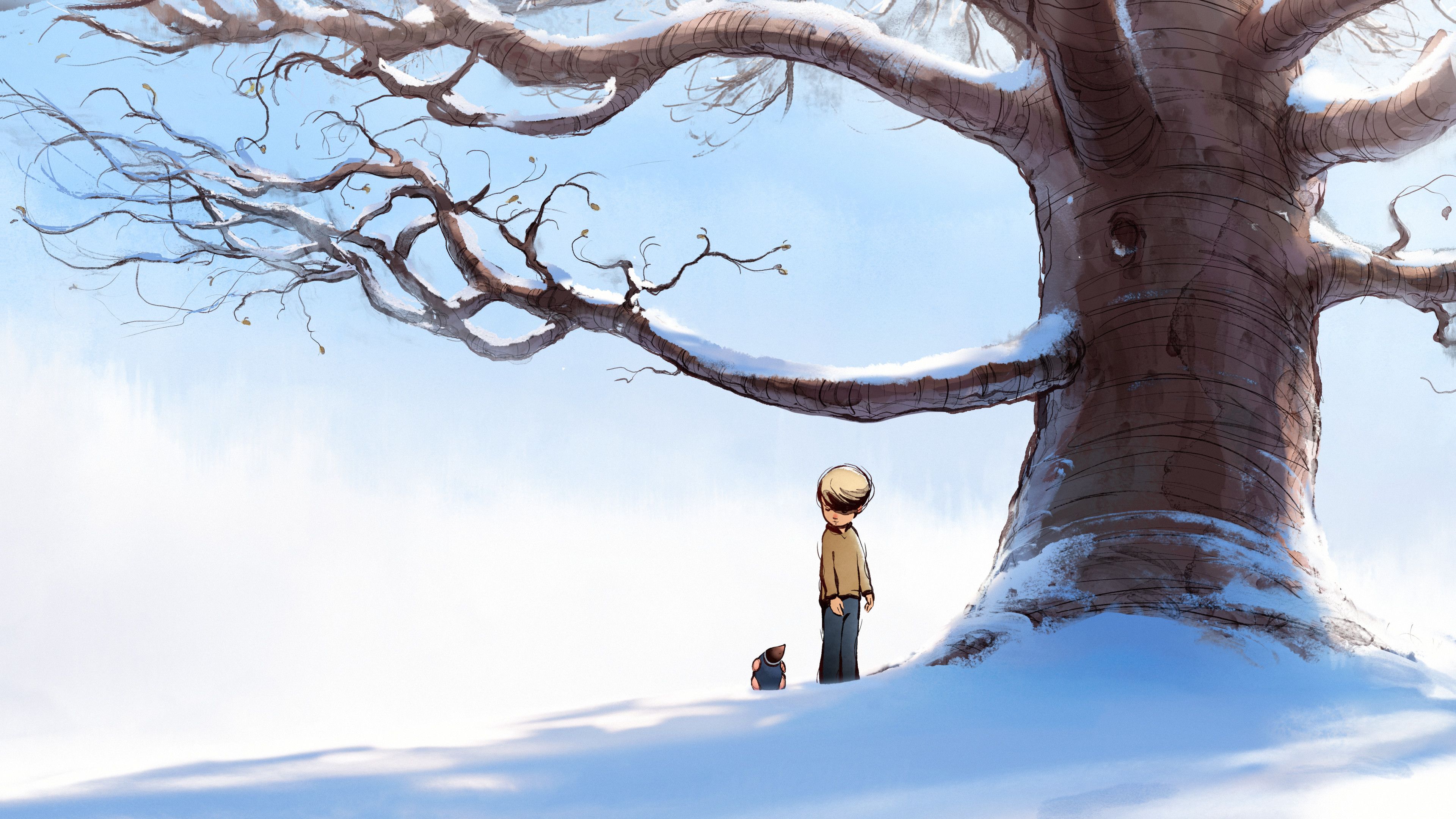 3840x2160 Mike McCain Art Boy, the Mole, the Fox and the Horse (2022)