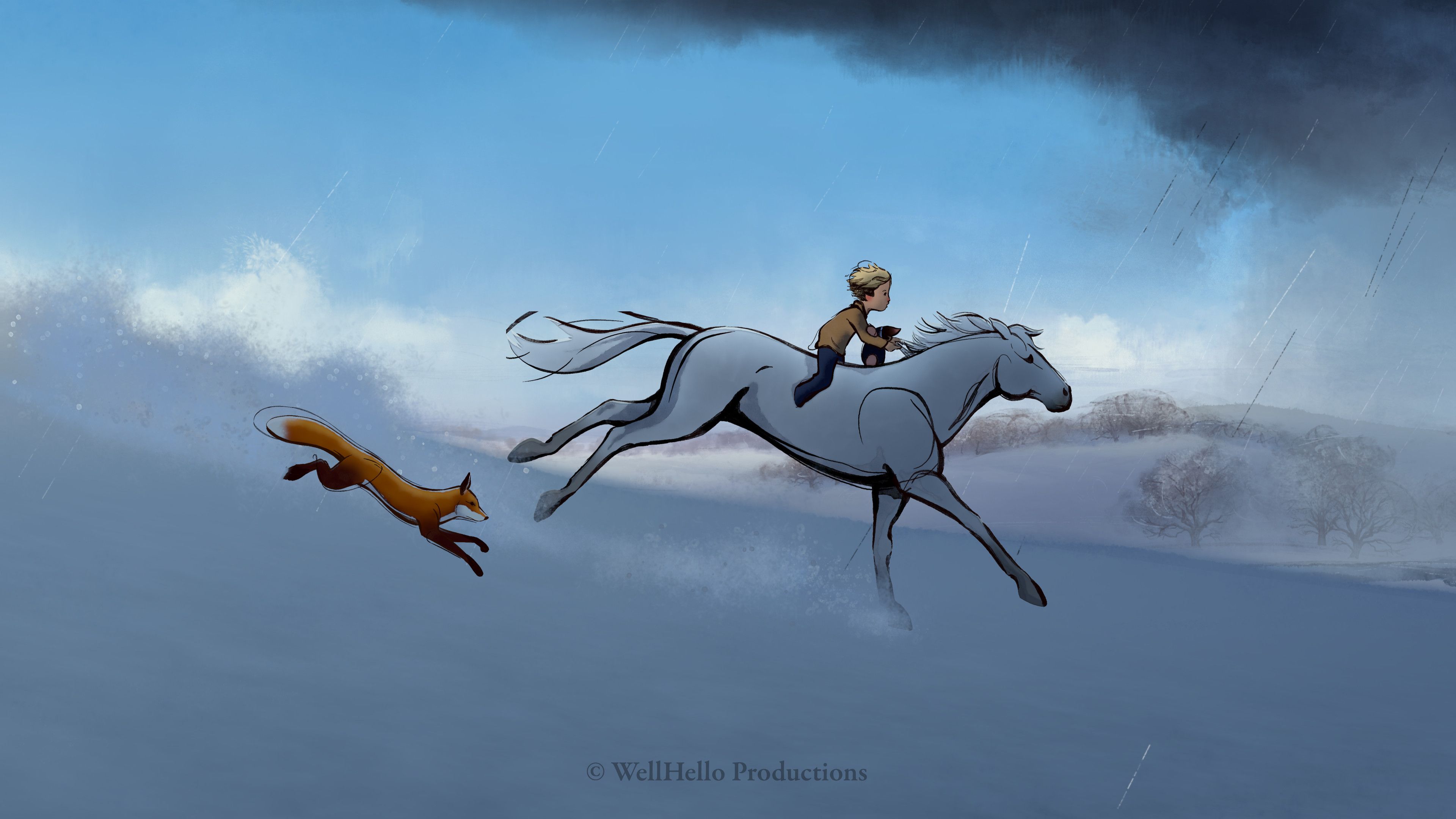 3840x2160 Mike McCain Art Boy, the Mole, the Fox and the Horse (2022)