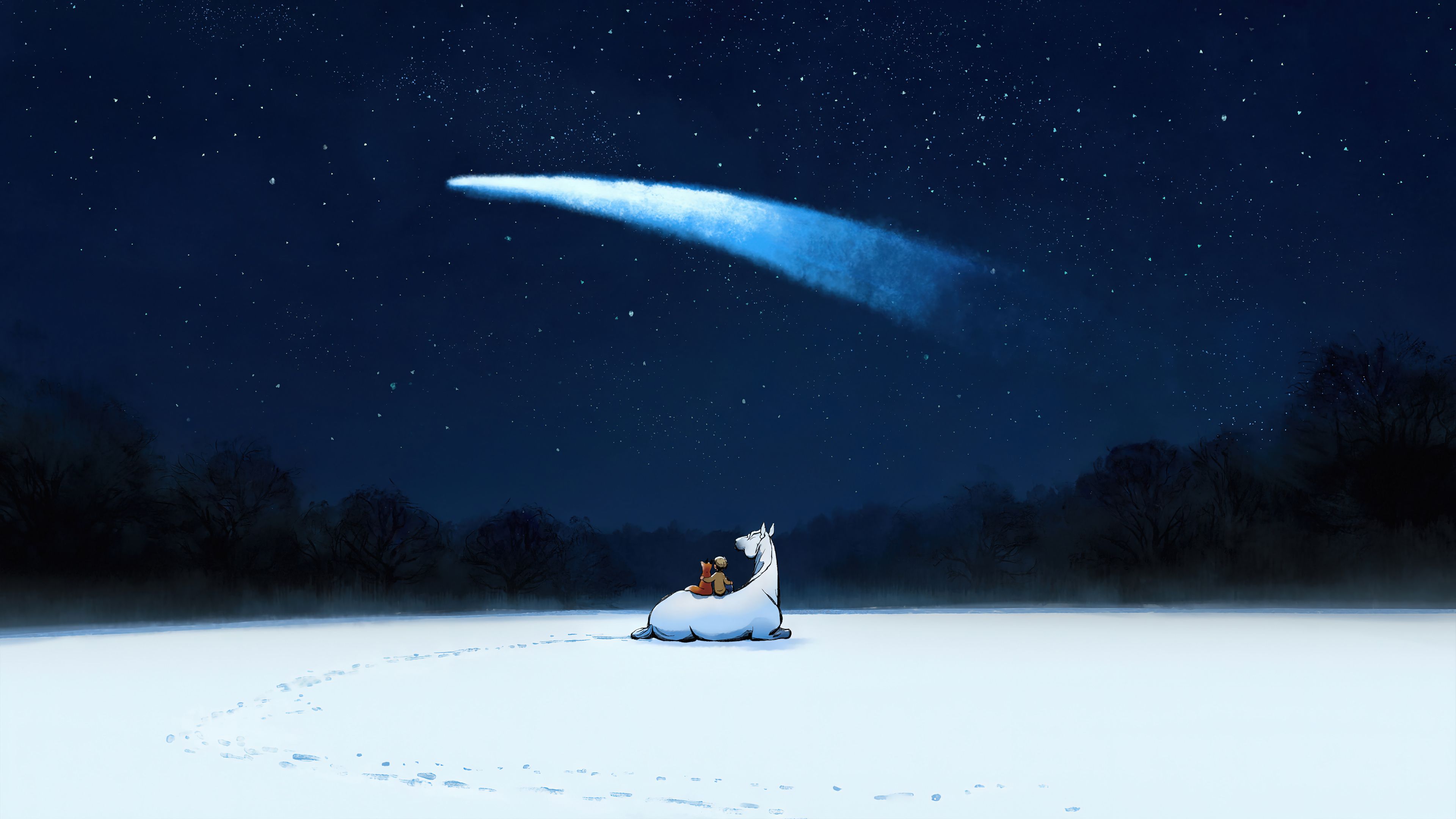 3840x2160 The Boy the Mole the Fox and the Horse Movie Scenery 4K Wallpaper iPhone HD Phone i