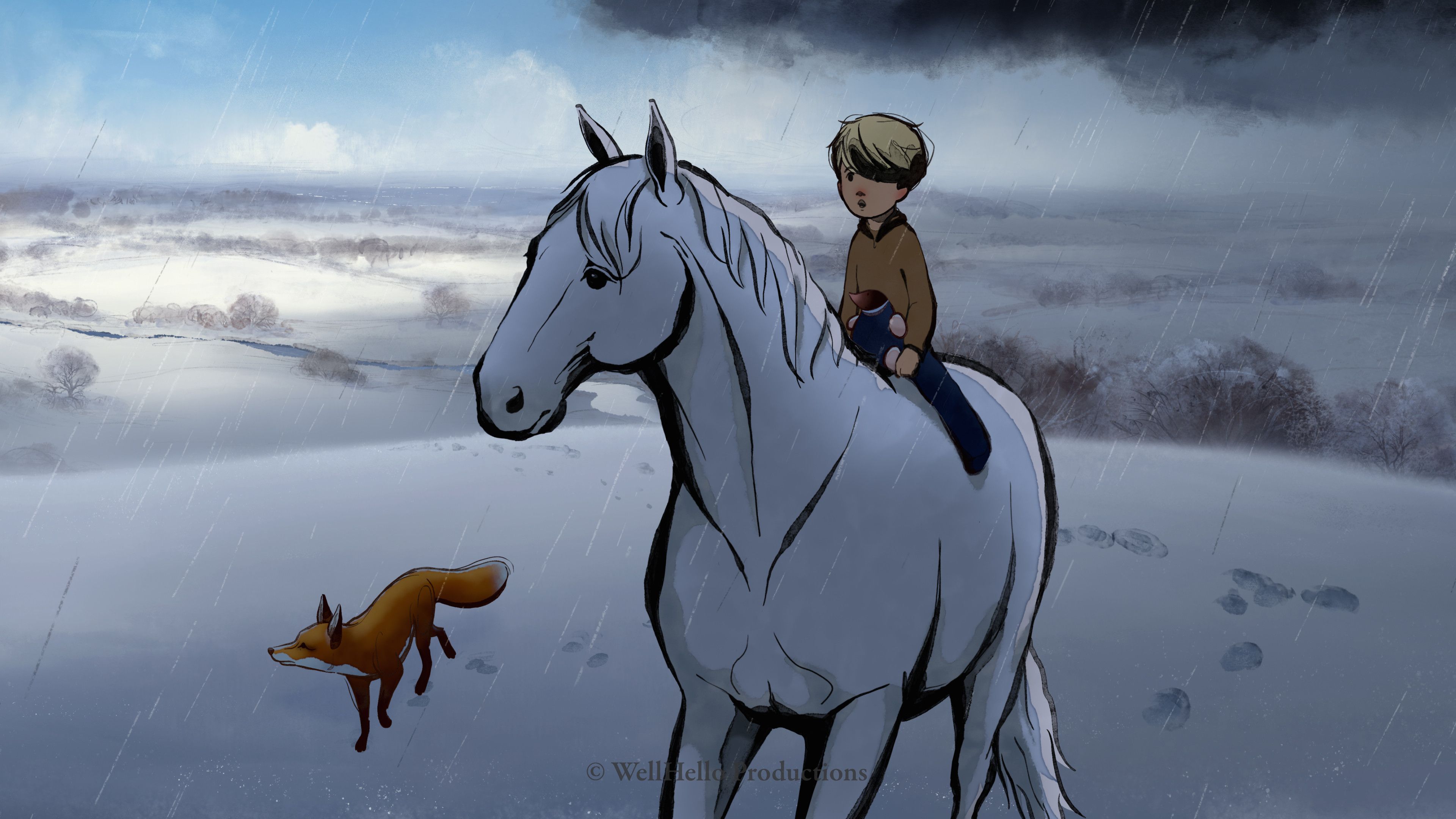 3840x2160 Mike McCain Art Boy, the Mole, the Fox and the Horse (2022)