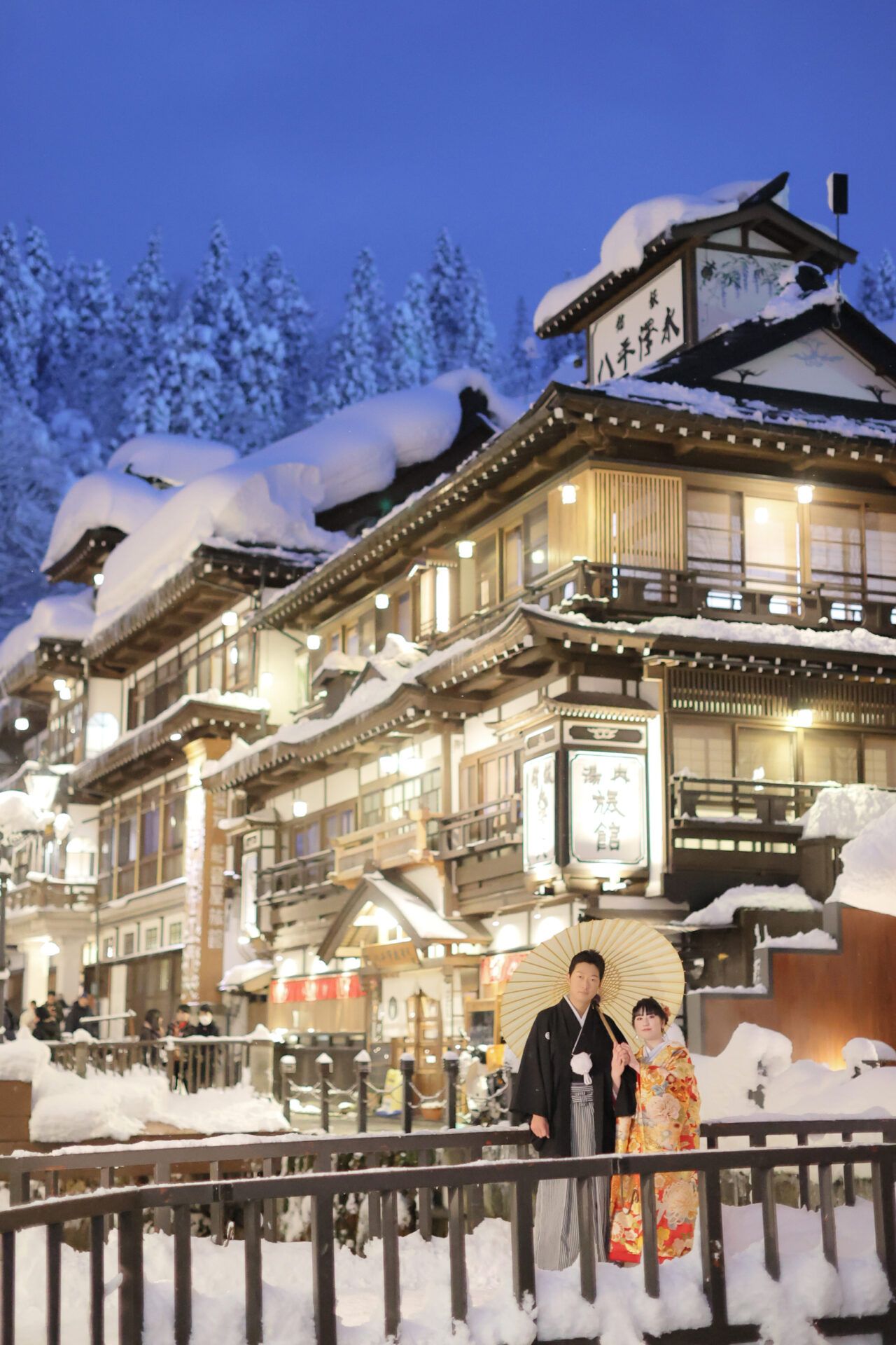 1280x1920 Ginzan Onsen. Japanese Wedding Photography・Lavie Factory