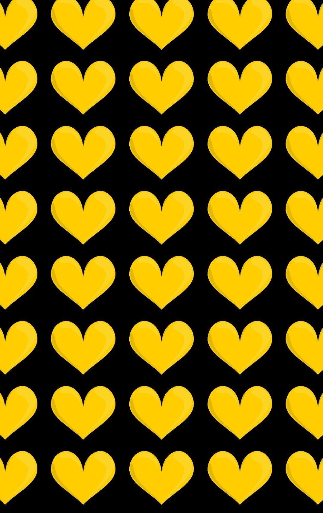Yellow Heart Wallpapers Top Free Yellow Heart Backgrounds