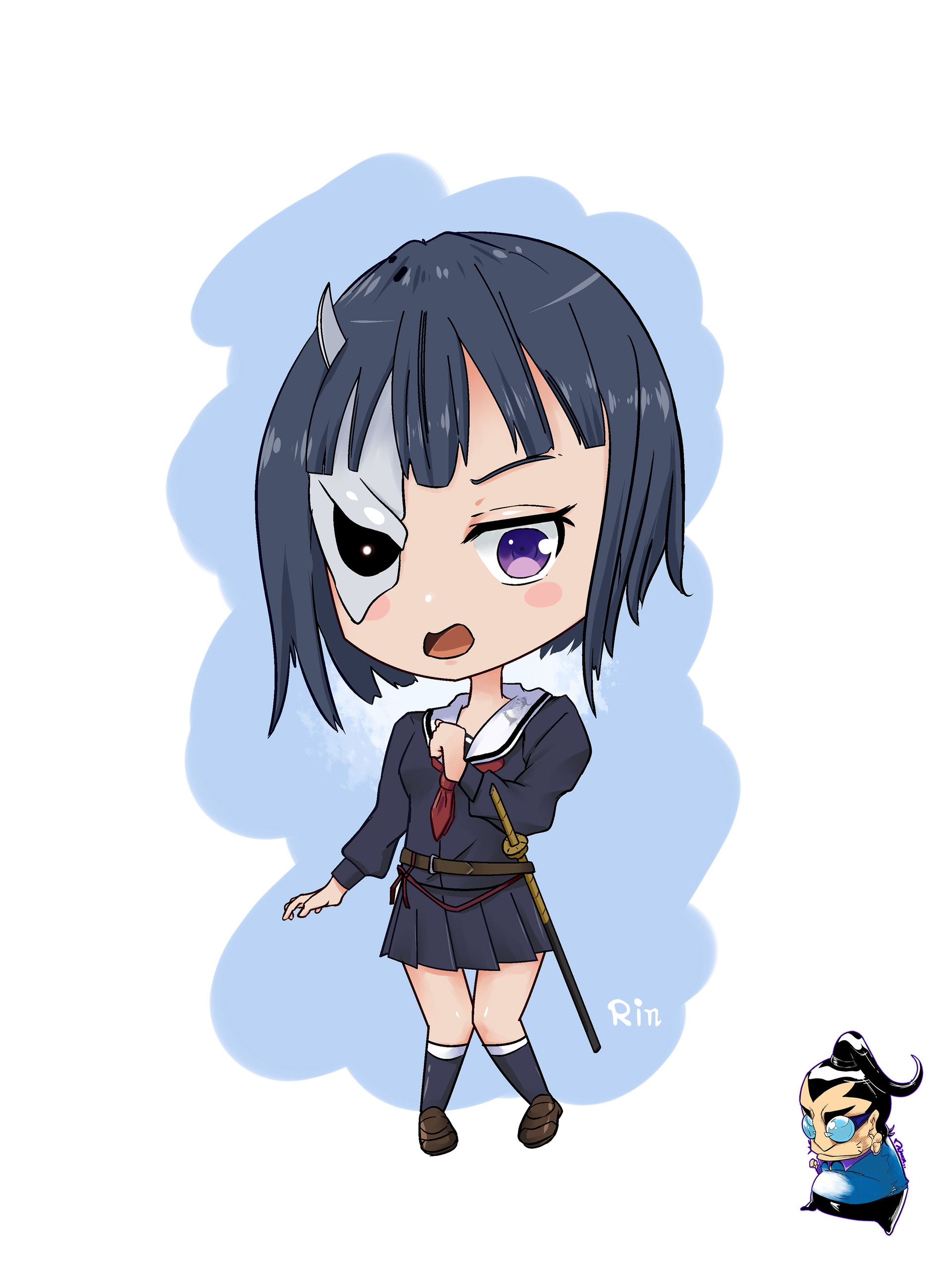 1920x2584 Mchan Suk Art Busou Shoujo Machiavellianism:Onigawara, Rin
