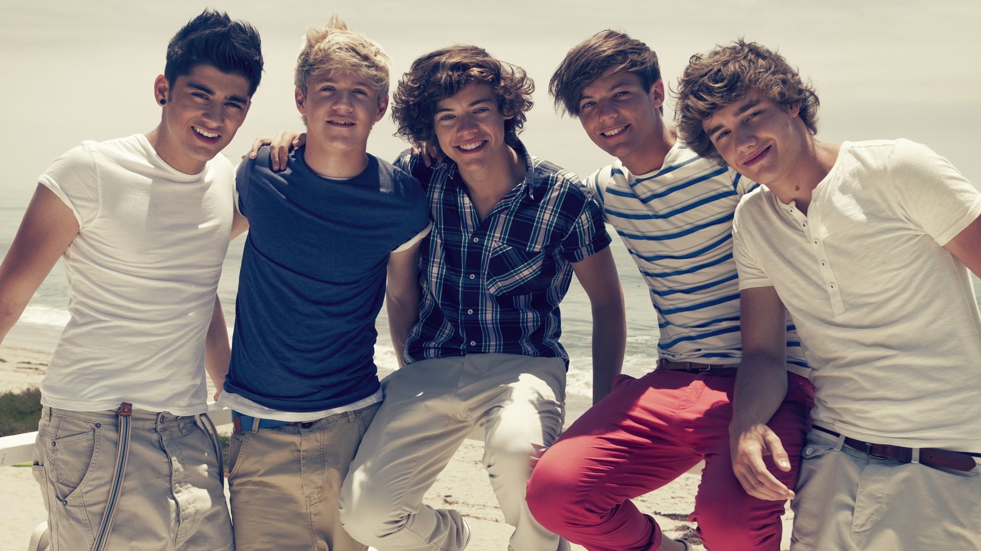 1920x1080 Wallpaper group, Harry Styles, Liam Payne, Louis Tomlinson, Zayn Malik, Niall Horan, one direction for mobile and desktop, section музыка, resolution 1920x1080