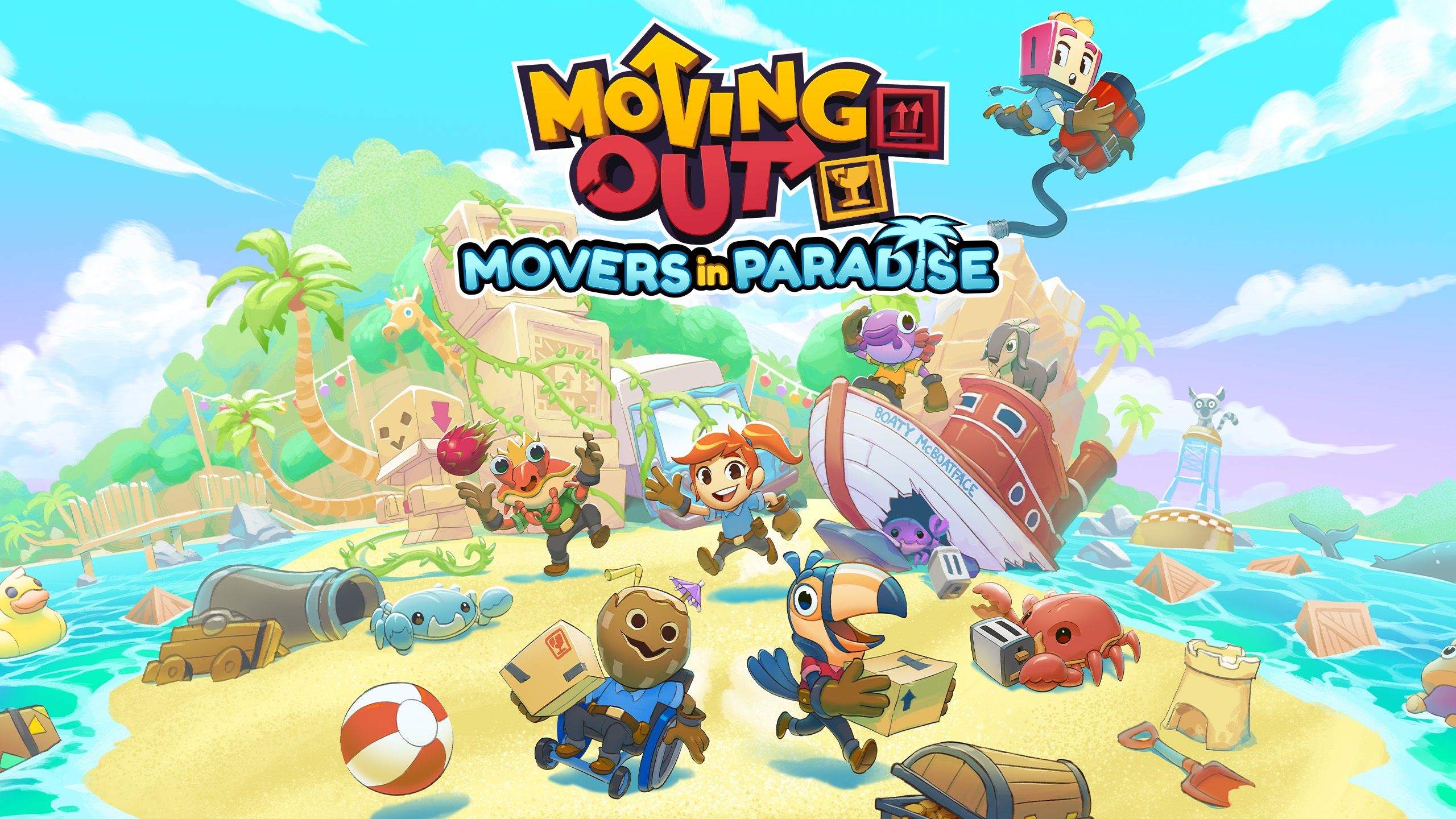 2560x1440 Moving Out in Paradise Games Store