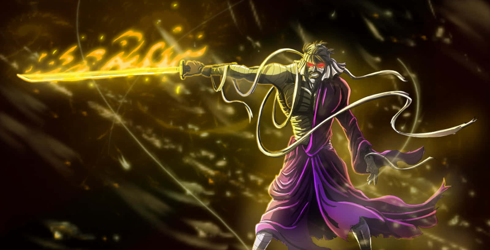 1600x818 Descargar fondos de Tsukasa Shishio En Una Postura Épica