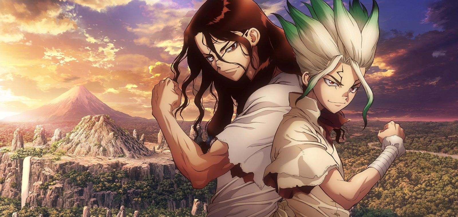 1600x759 Shishio Tsukasa, Ishigami Senkuu Anime Image Board