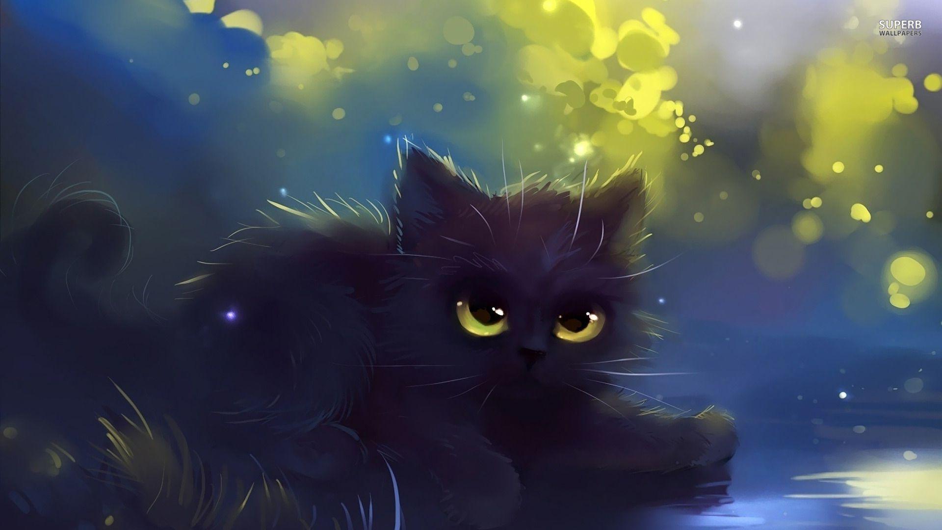 1920x1080 Anime Kitten Wallpaper 18642