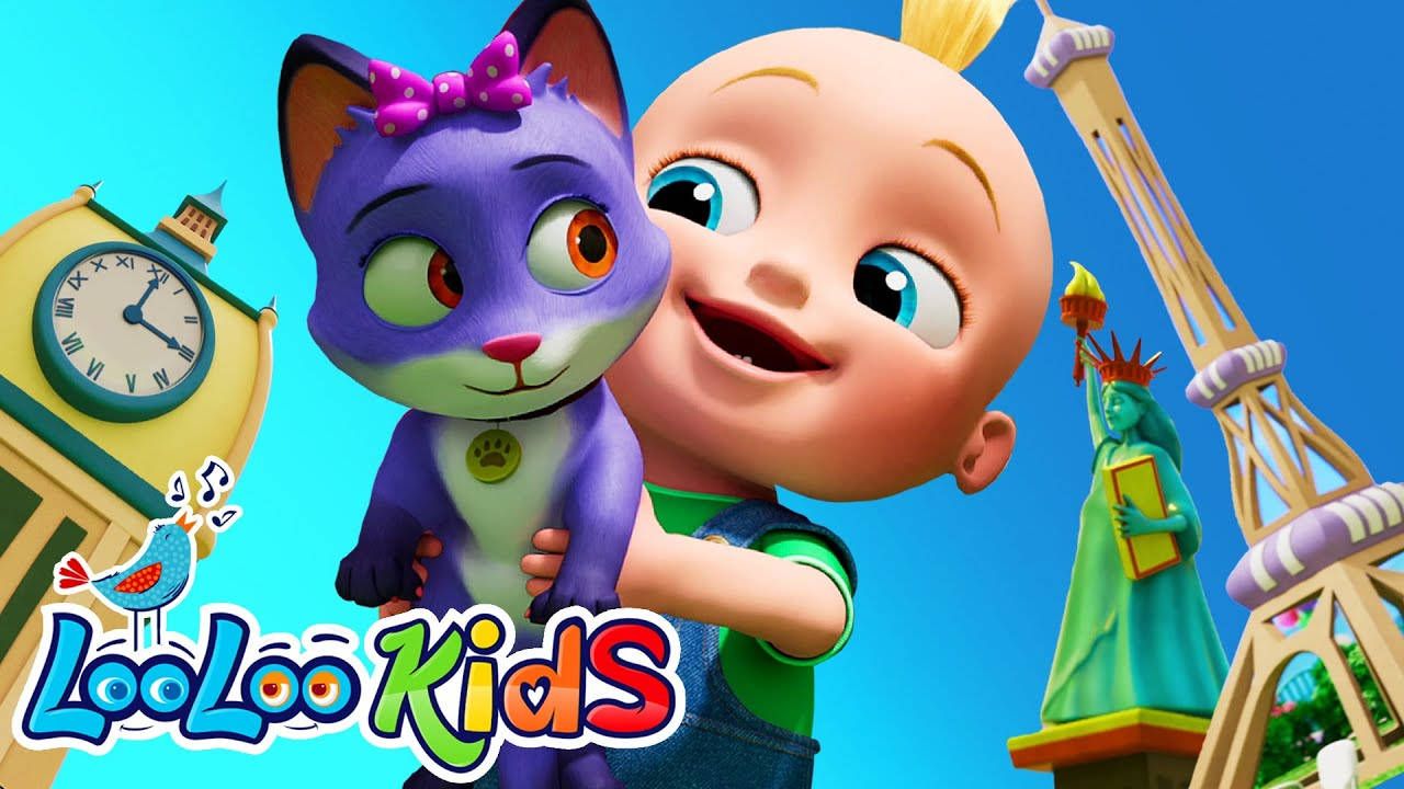 1280x720 Download Looloo Kids Johnny And Cat Wallpaper