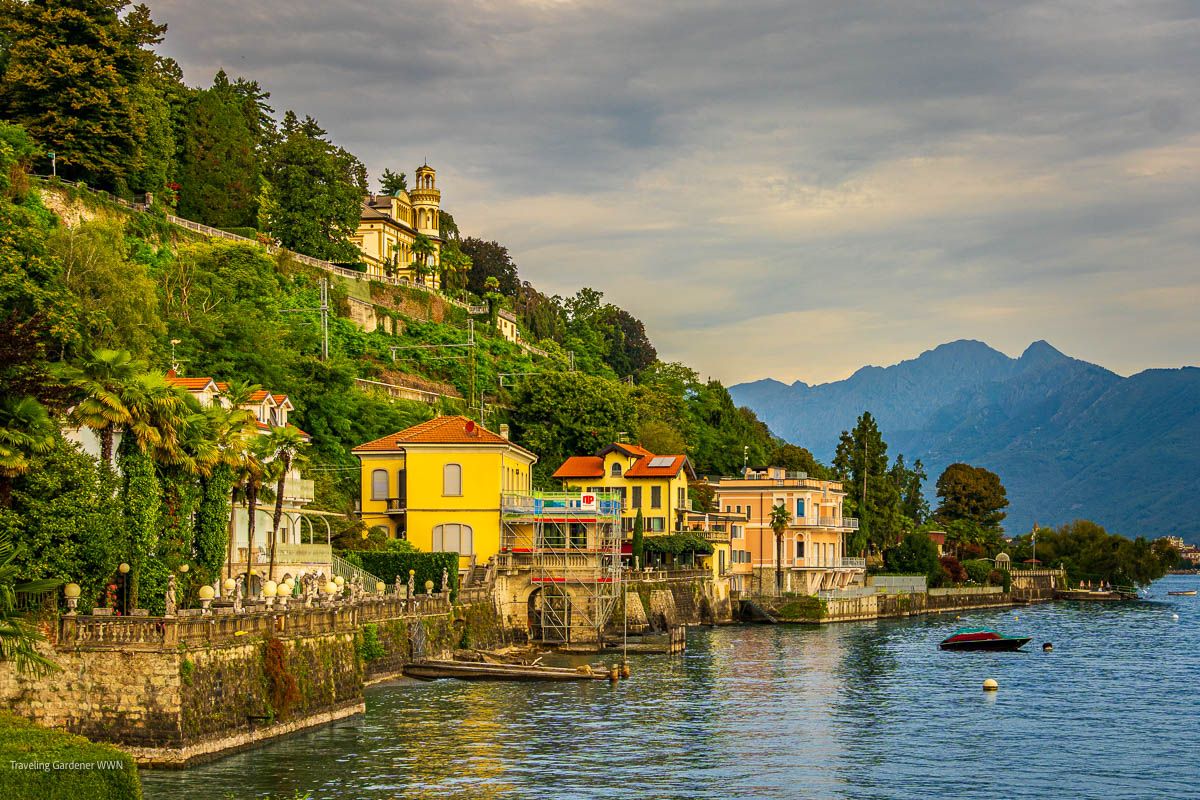 1200x800 Shores of Lake Maggiore, View From Villa Aminta. A Traveling Gardener