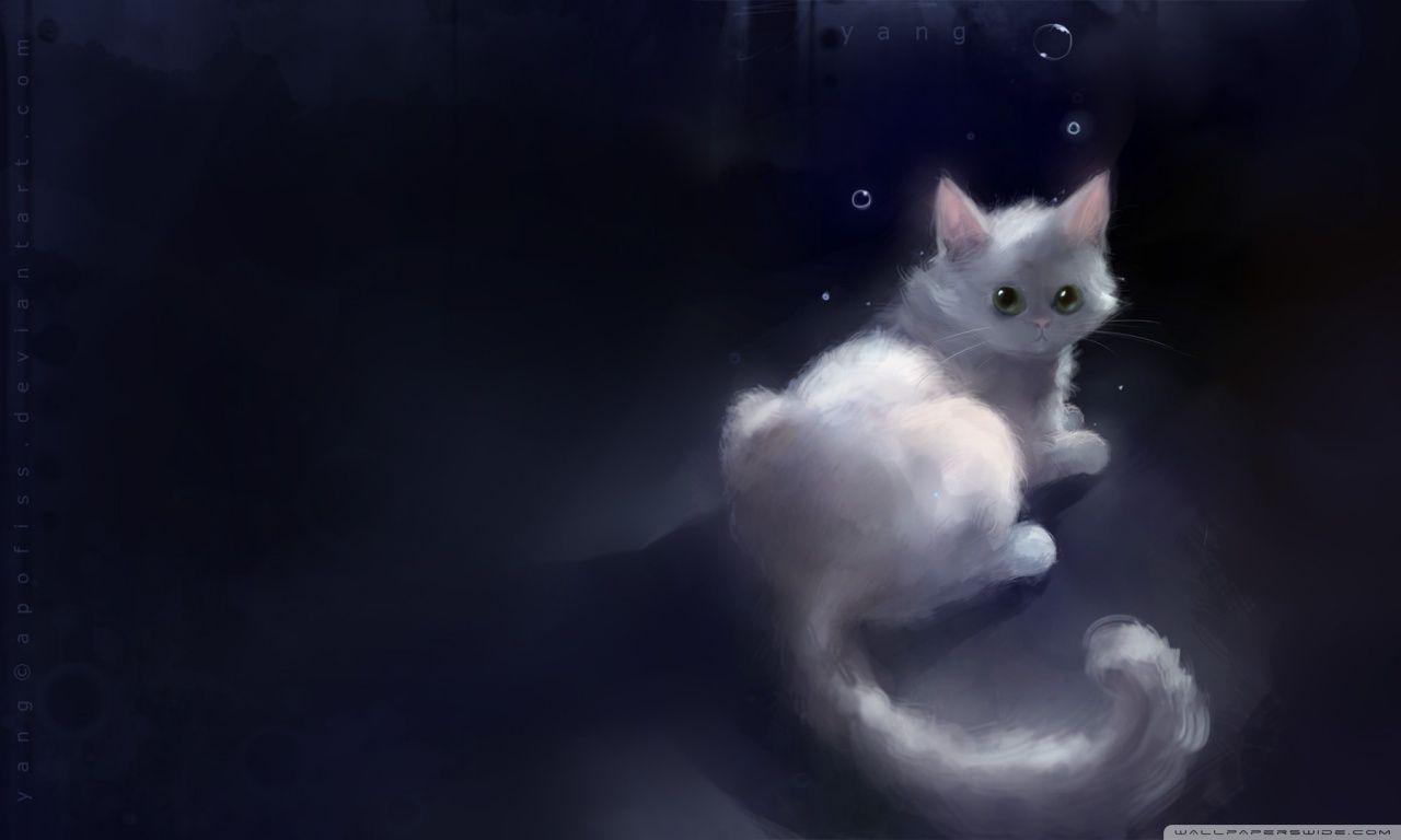 1280x768 Free: Cute Anime Kitten Wallpaper