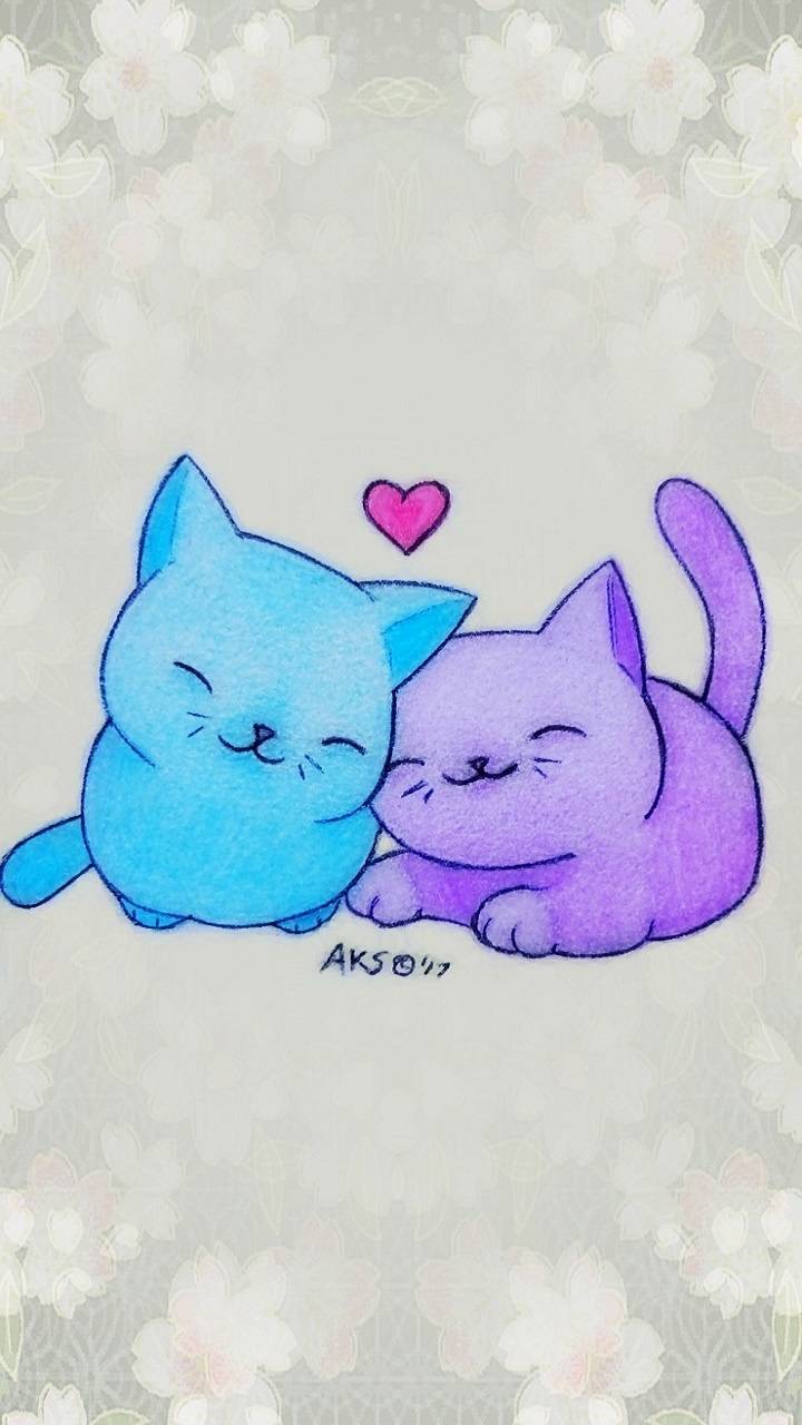 720x1280 Anime cats wallpaper