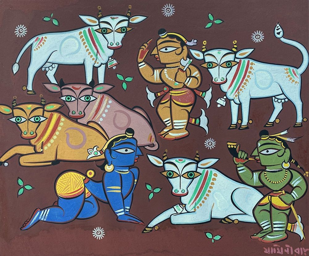 1000x830 Jamini Roy Paintings