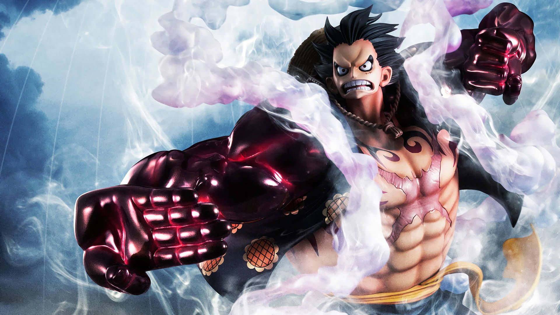 1920x1080 Download One Piece 4k Luffy Statue Wallpaper