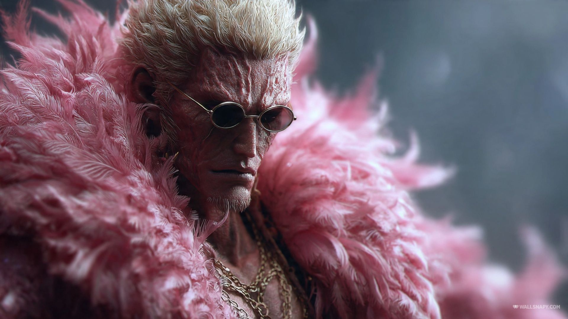 1920x1080 One piece doflamingo realistic anime to reality pc wallpaper