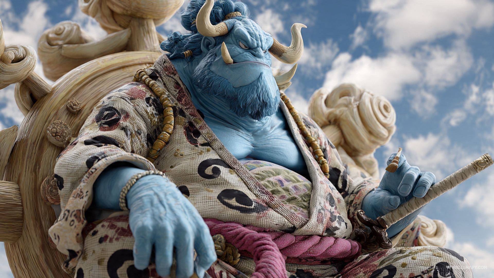 1920x1080 One piece jinbe helmsman realistic desktop wallpaper 4k