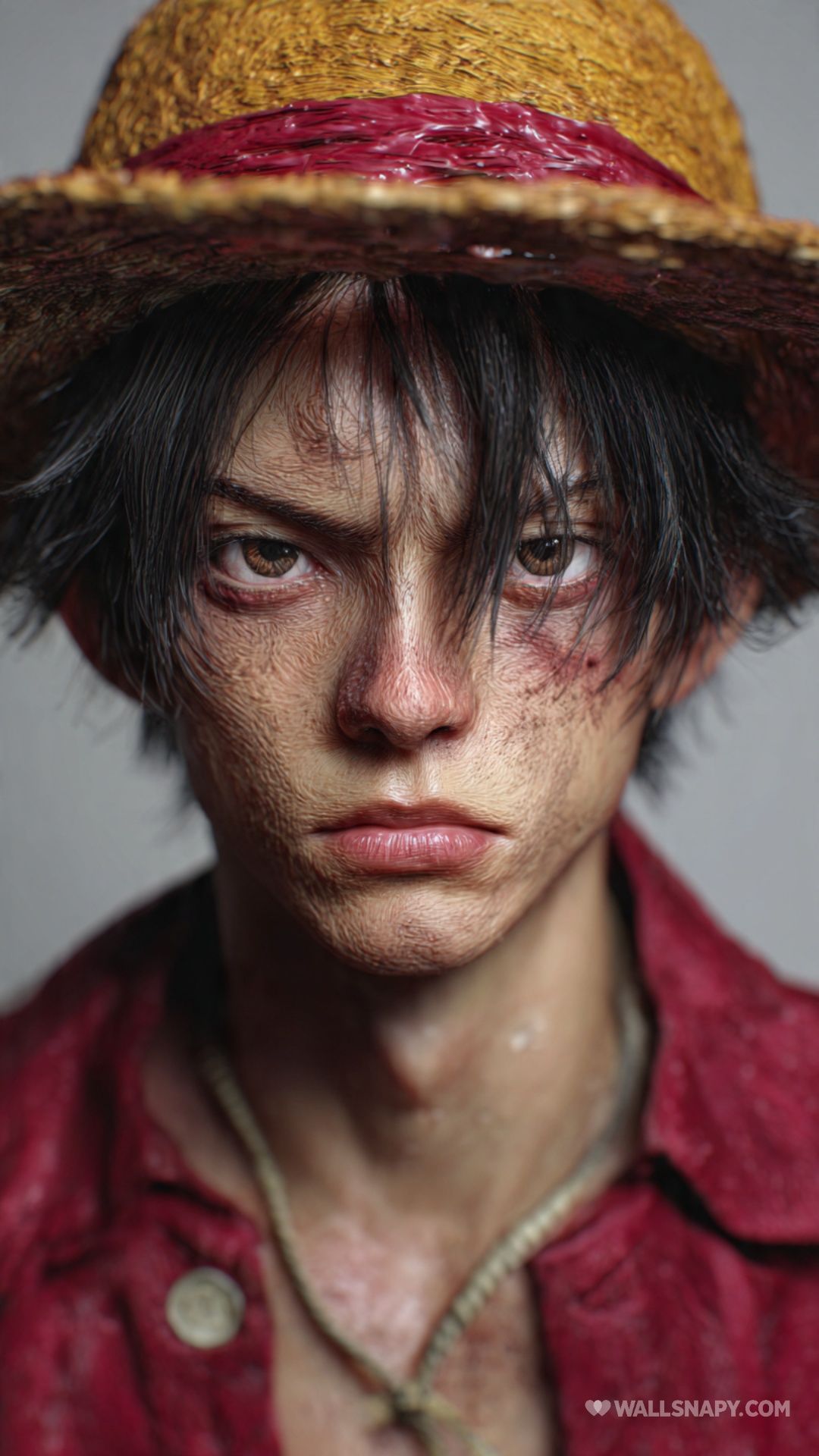 1080x1920 Luffy realistic wano look mobile wallpaper