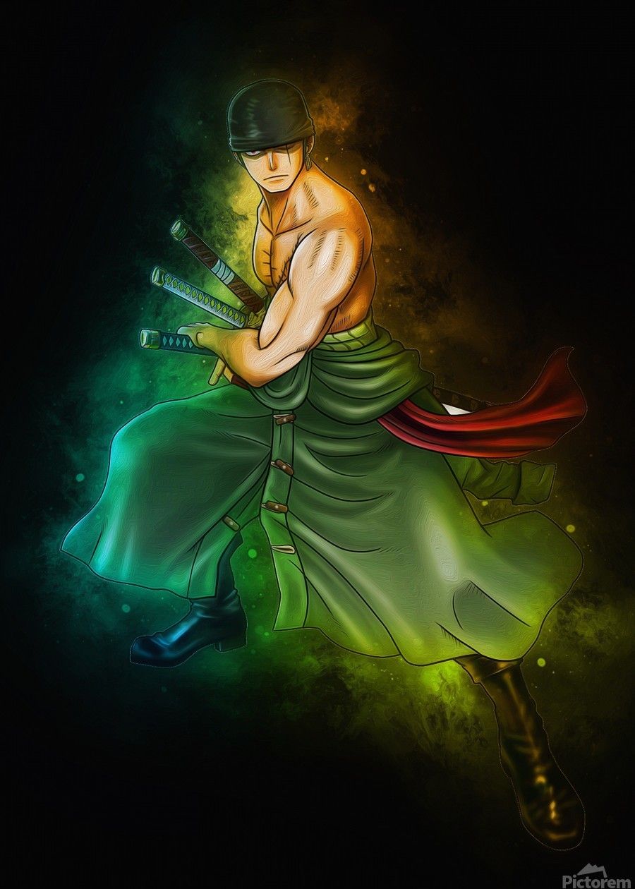 900x1260 Zoro ONE PIECE by Coolbits Artworks Wall Art