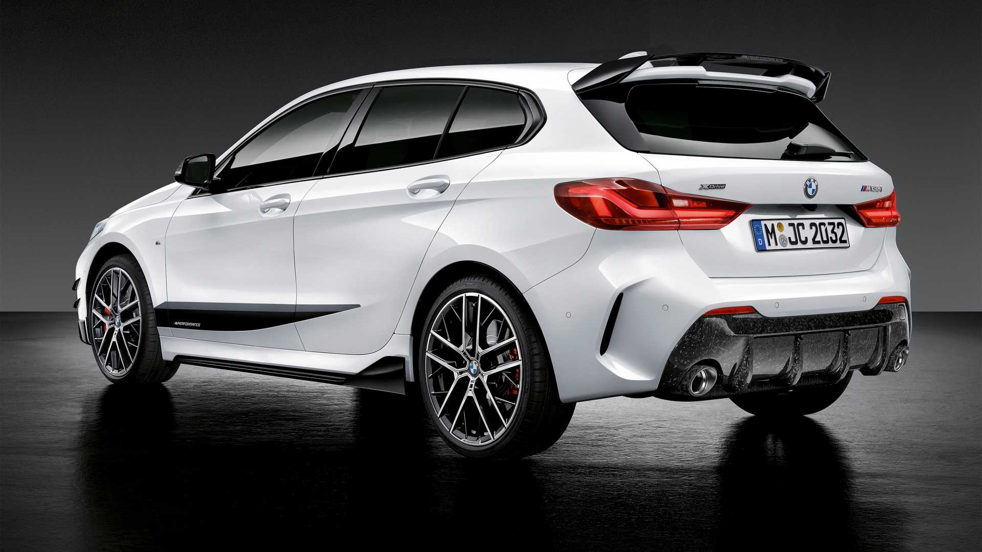 1920x1080 BMW 1 Series M Performance Parts Rear Three Quarter