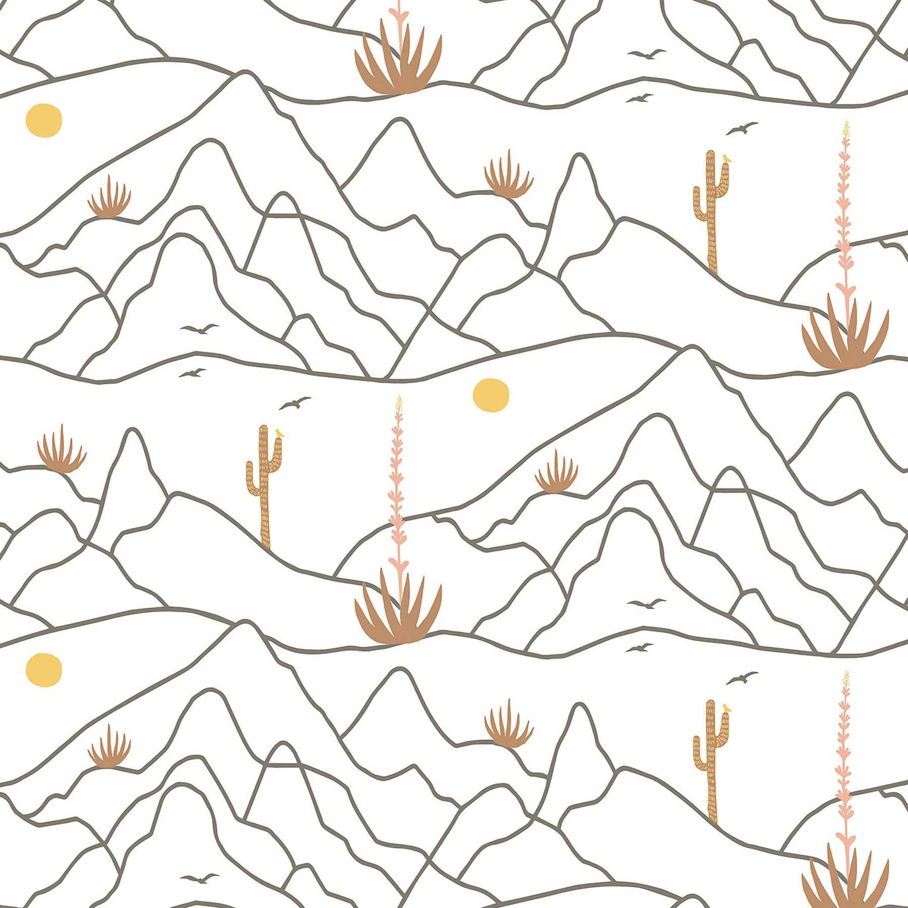 1800x1800 Desert Afternoon Peel and Stick Removable Wallpaper