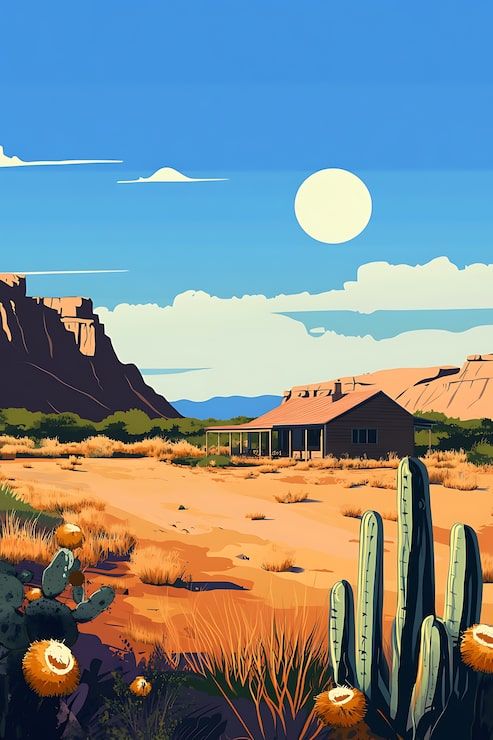493x740 Desert art Image